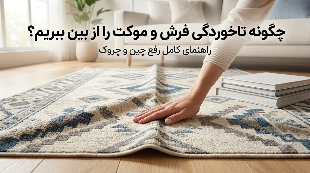 چگونه تاخوردگی فرش و موکت را از بین ببریم؟