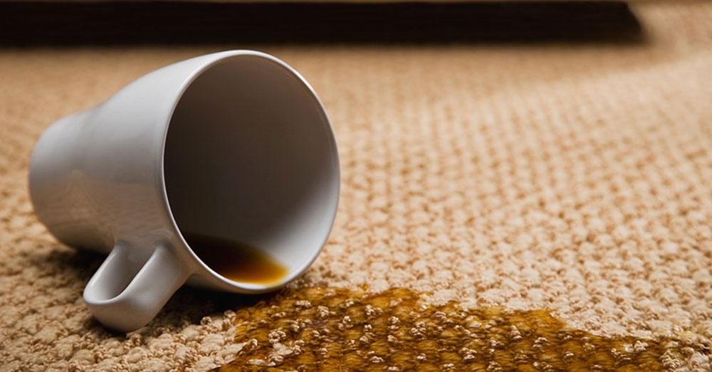 از بین بردن لکه قهوه از روی فرش - قالیشویی گل ابریشم