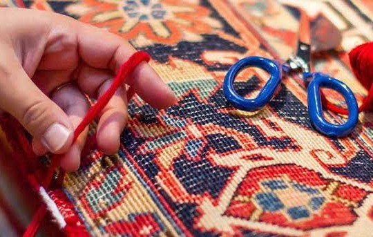ترمیم ساییدگی فرش و اصلاح قالی ساییده شده